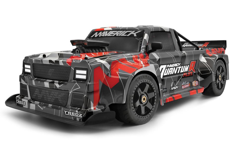 Maverick QuantumR Flux 4S 1/8 4WD Race Truck - Grey / Red
