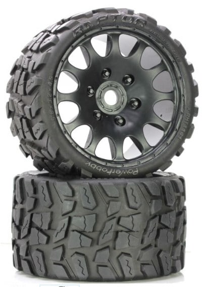 Monster Raptor Wheels Raptor Belted Monster Truck Wheel / Tires (pr.) Sport – RCSRUS Virtual ...