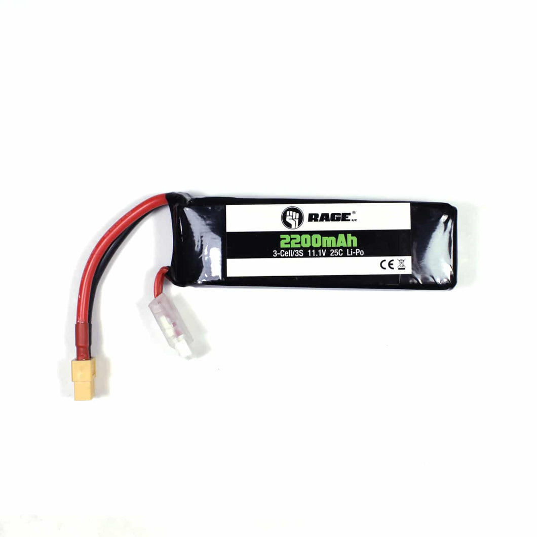 3S 11.1V 2200mAh 25C Lipo Battery; Defender 1100