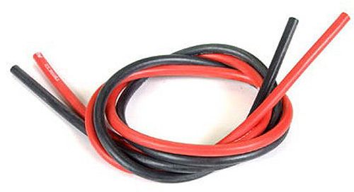 Red & Black 12 Gauge Wet Noodle Wire, 3ft